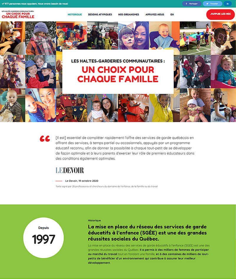 conception de site web